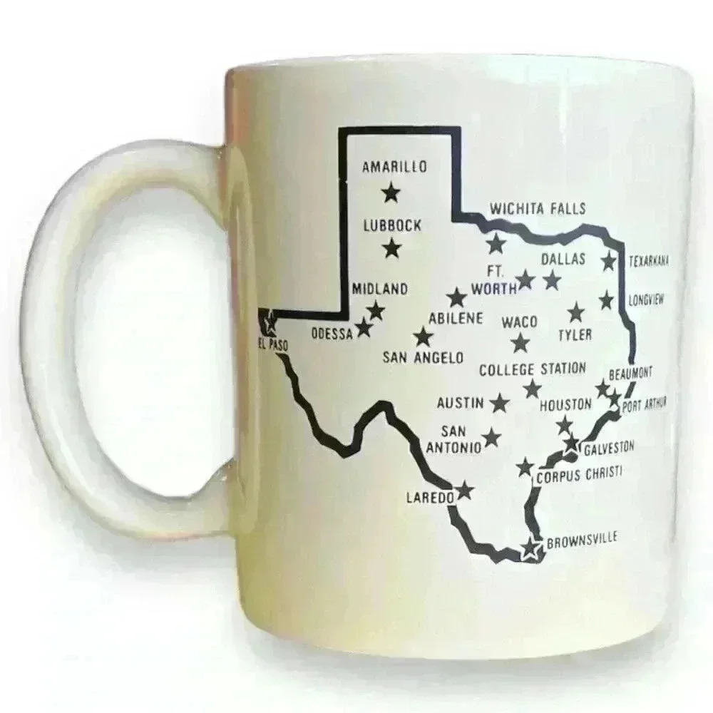RARE Vintage Texas Hot Tub Coffee Mug by C. Van Way Hampton Zee Tee Only in TX - Picture 3 of 6